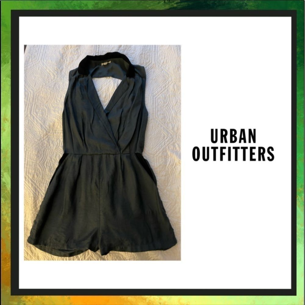Urban Outfitters V-Neck/V-Back Silky Soft Romper S